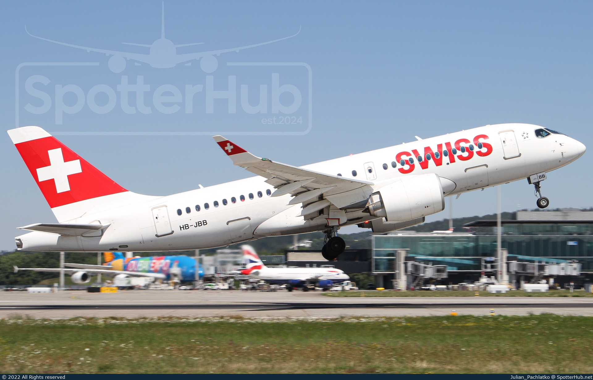 Photo of HB-JBB - Airbus A220-100 operated by Swiss International Air Lines
