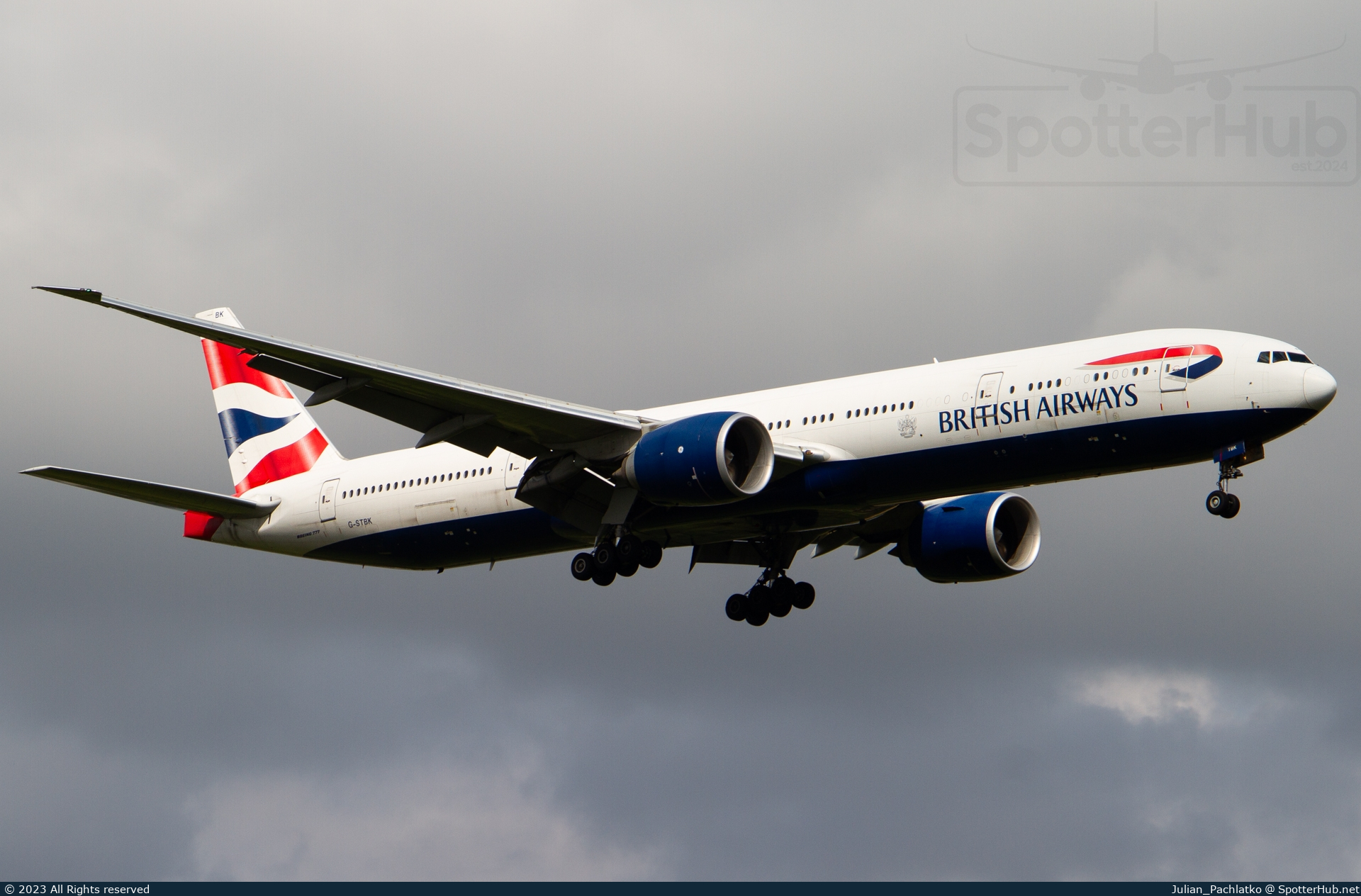Photo of G-STBK - Boeing 777-336(ER) operated by British Airways