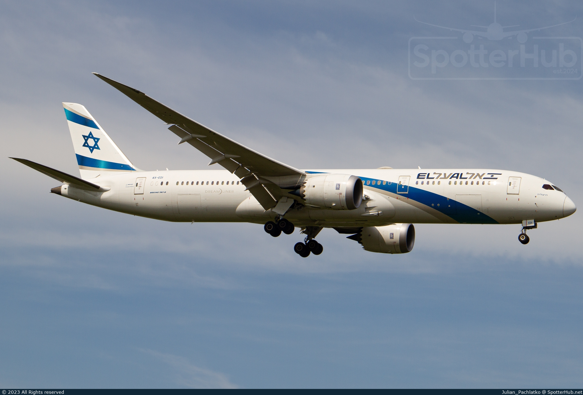 Photo of 4X-EDI - Boeing 787-9 Dreamliner operated by El Al Israel Airlines