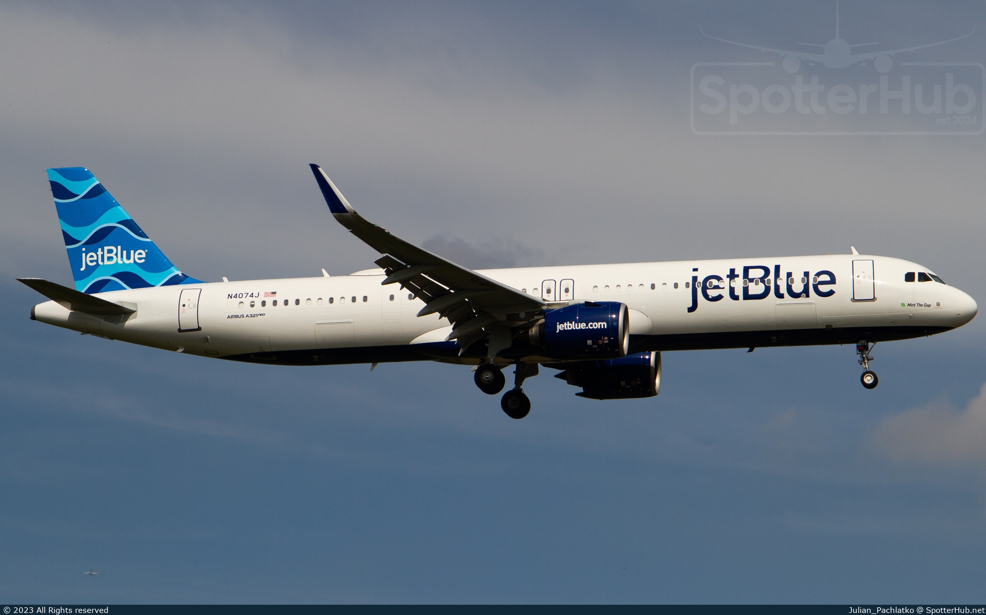 Photo of N4074J - Airbus A321-271NX operated by jetBlue Airways
