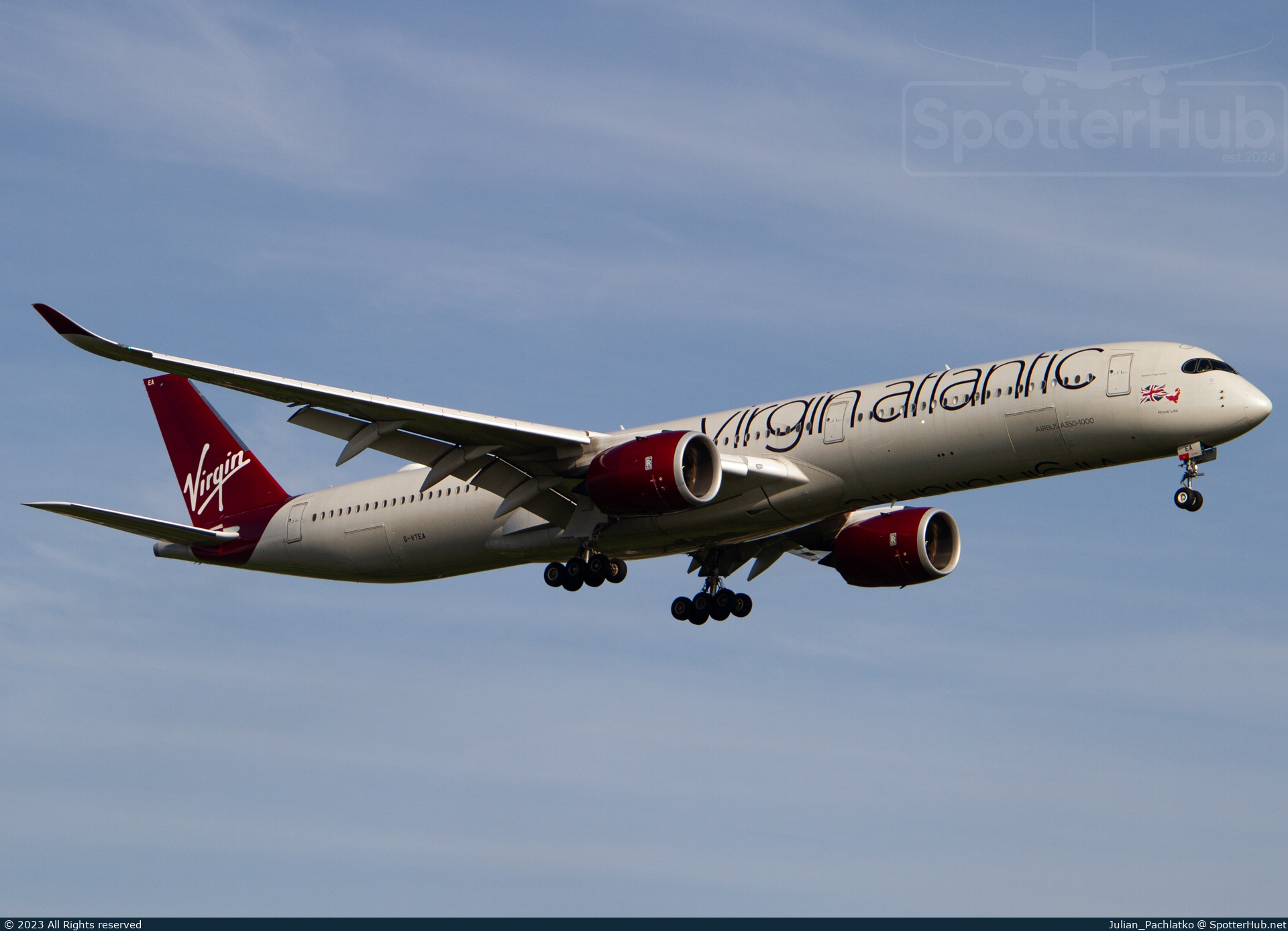 Photo of G-VTEA - Airbus A350-1041 operated by Virgin Atlantic Airways