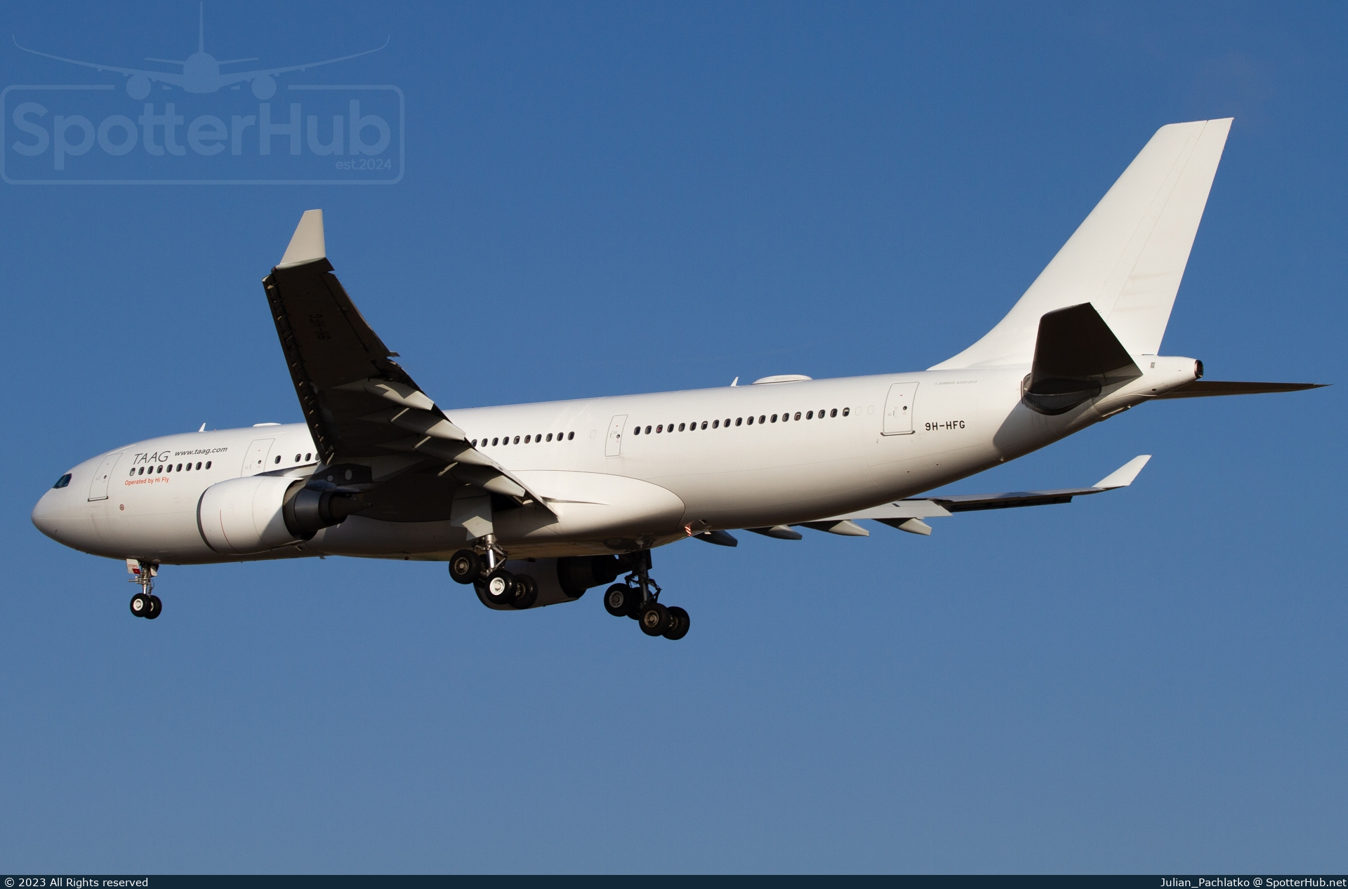 Photo of 9H-HFG - Airbus A330-203 operated by TAAG Angola Airlines (opb Hi Fly Malta)