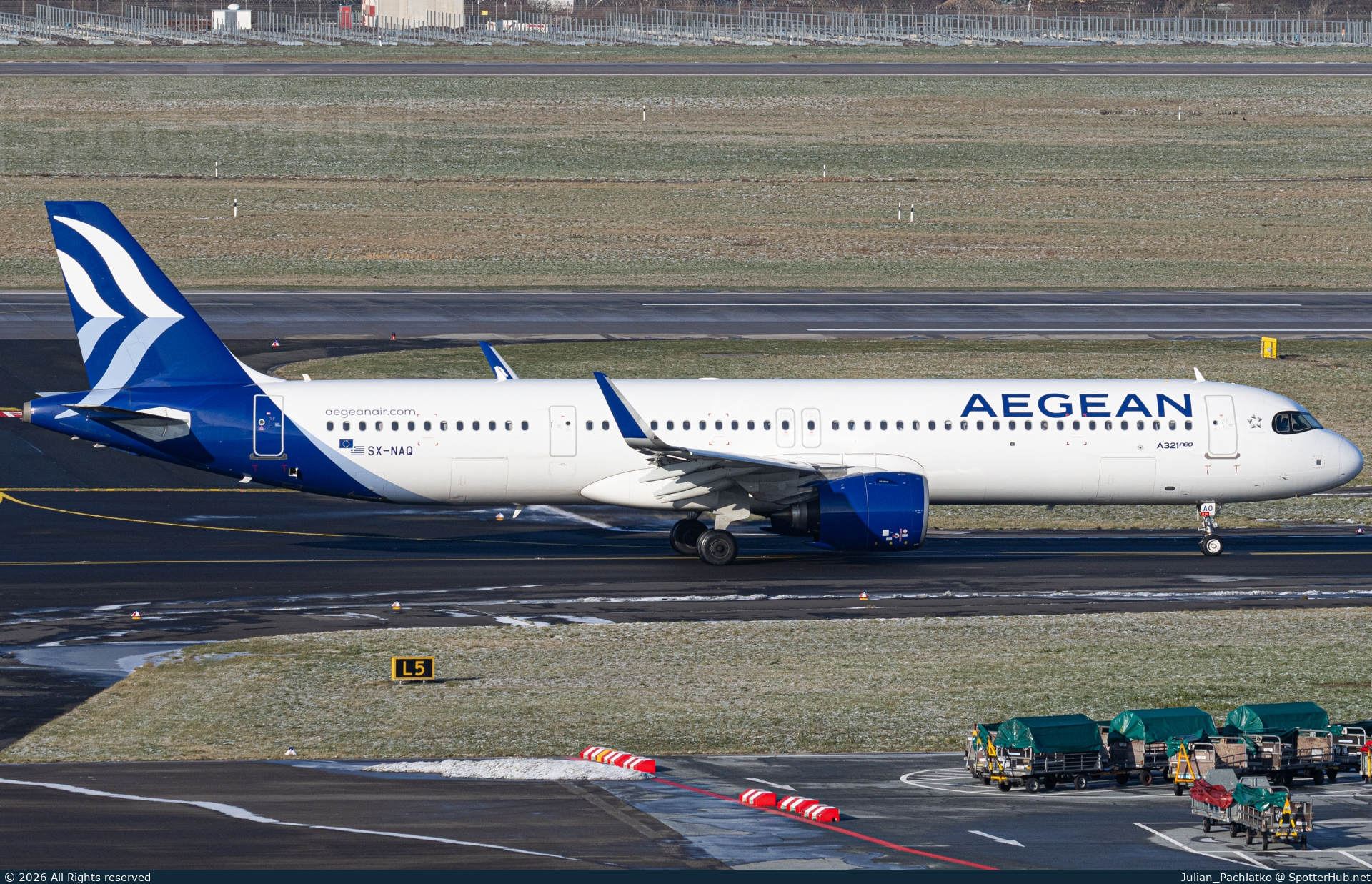 Photo of SX-NAQ - Airbus A321-271NX operated by Aegean Airlines