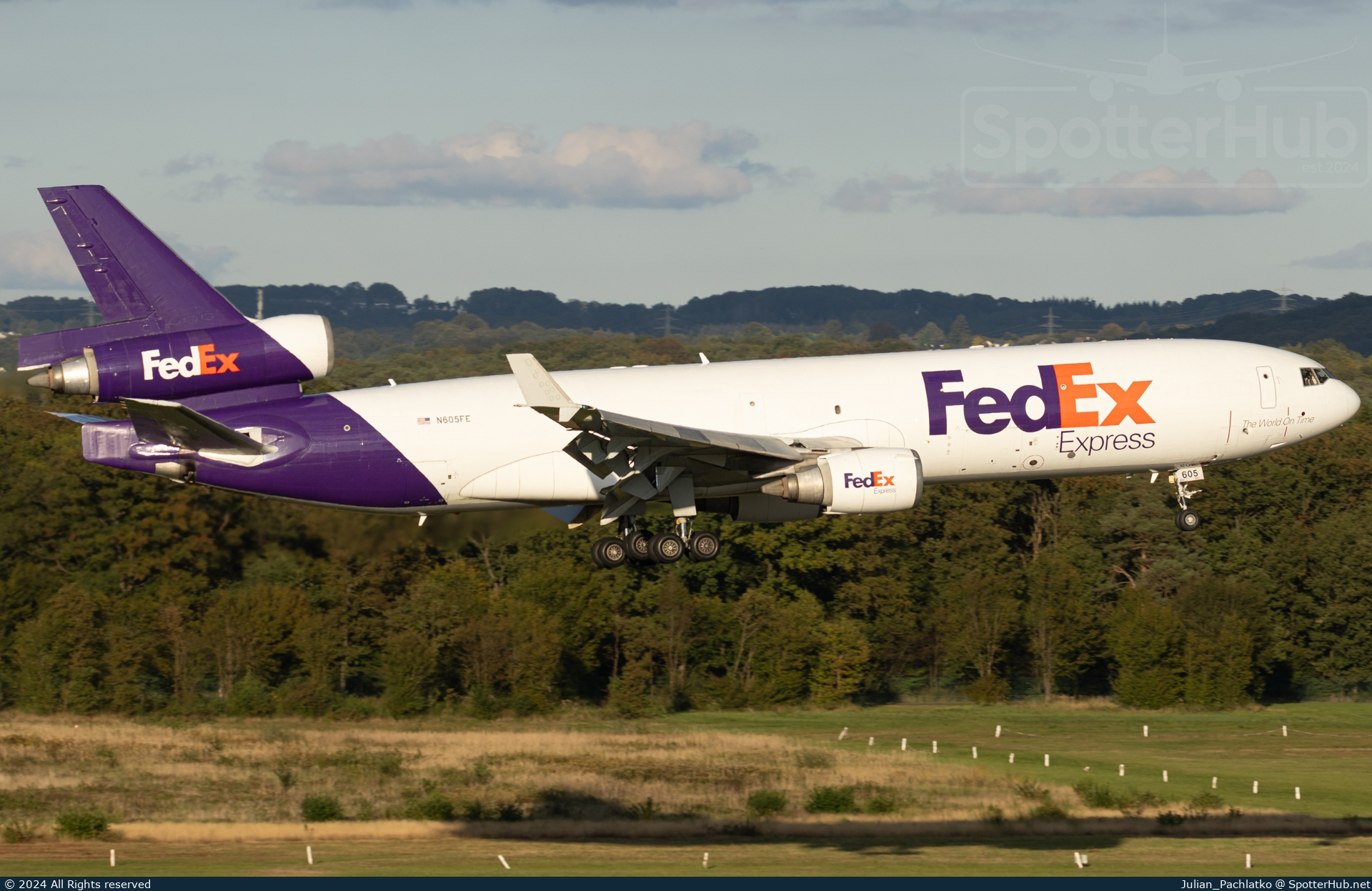 Photo of N605FE - McDonnell Douglas MD-11(F) operated by FedEx