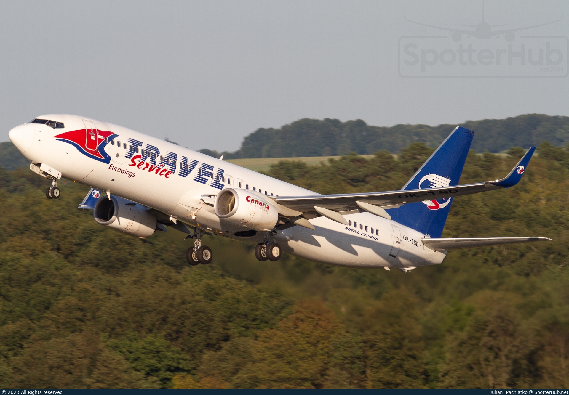 Photo of OK-TSD - Boeing 737-8Q8 operated by Eurowings (opb Travel Service)