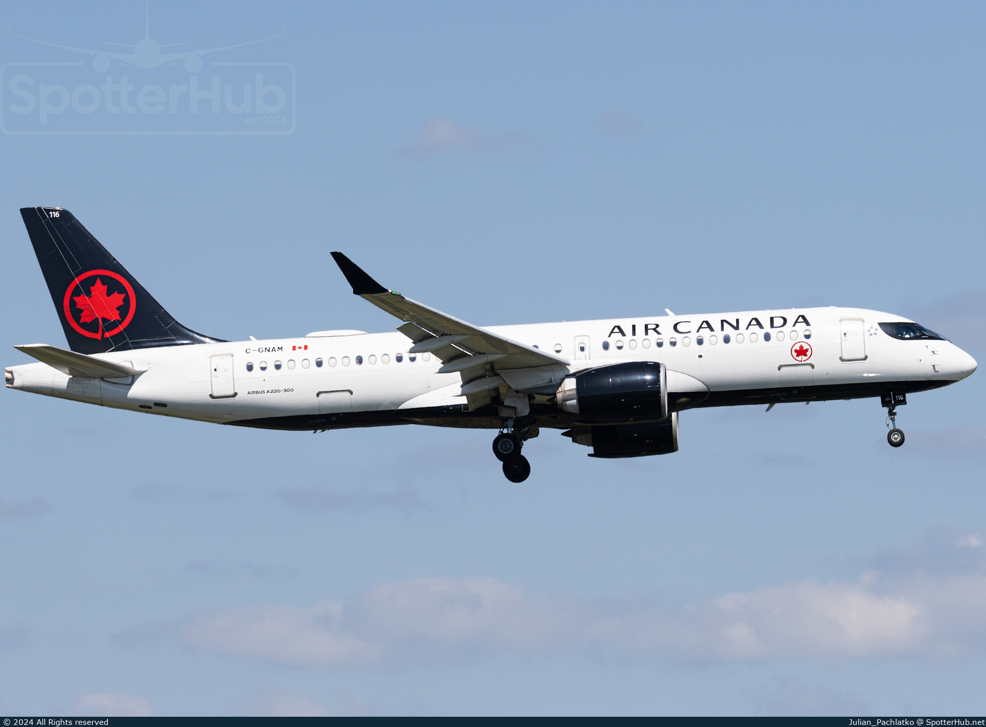 Photo of C-GNAM - Airbus A220-300 operated by Air Canada