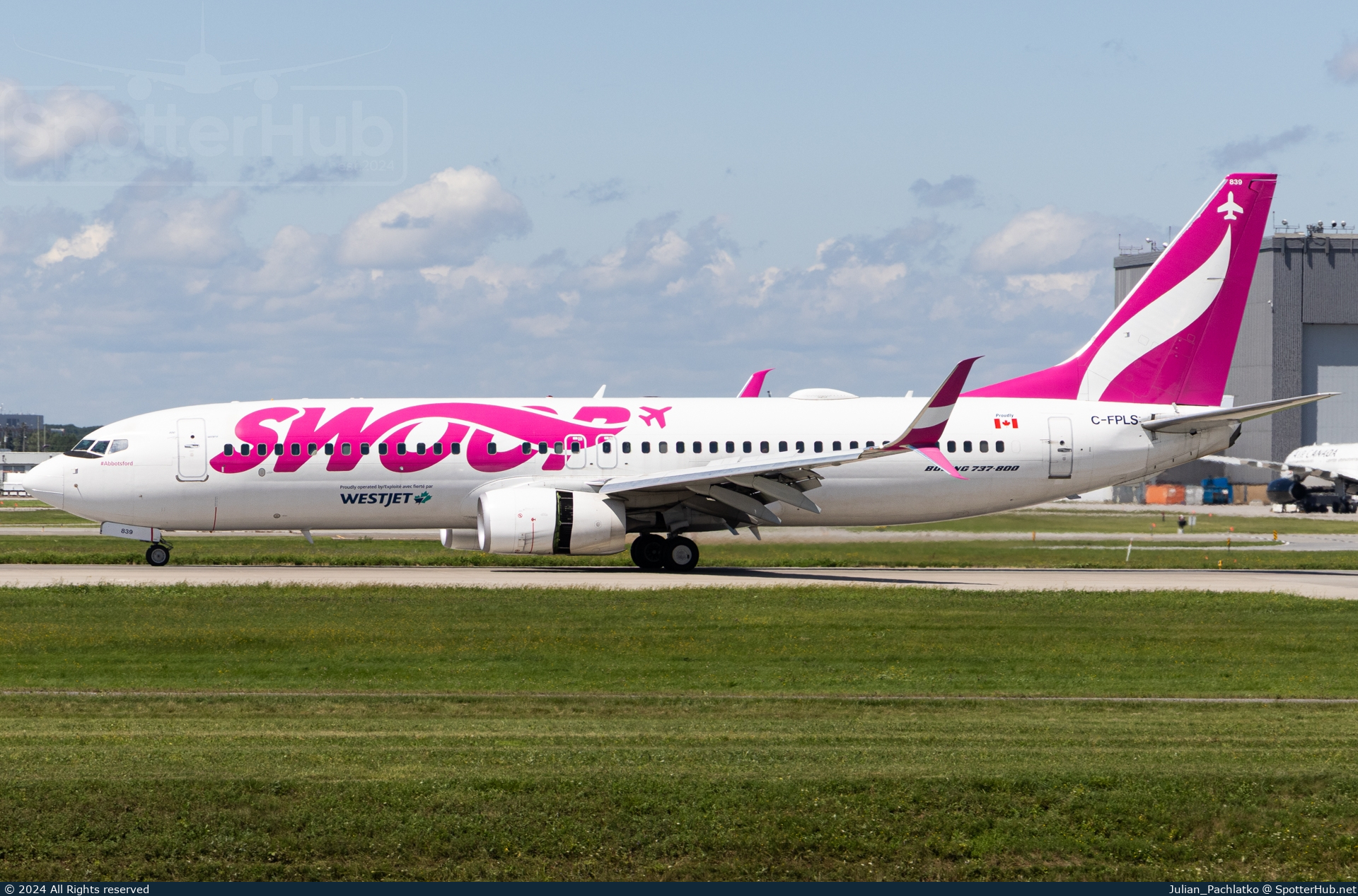 Photo of C-FPLS - Boeing 737-8CT operated by WestJet Airlines