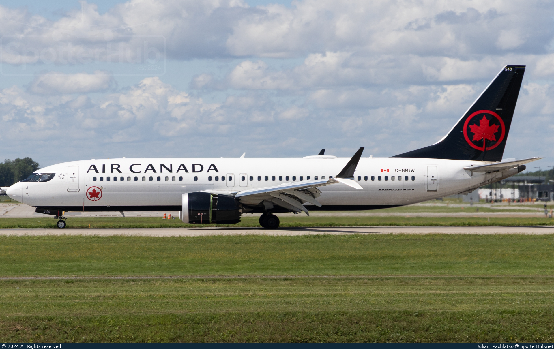 Photo of C-GMIW - Boeing 737 MAX 8 operated by Air Canada