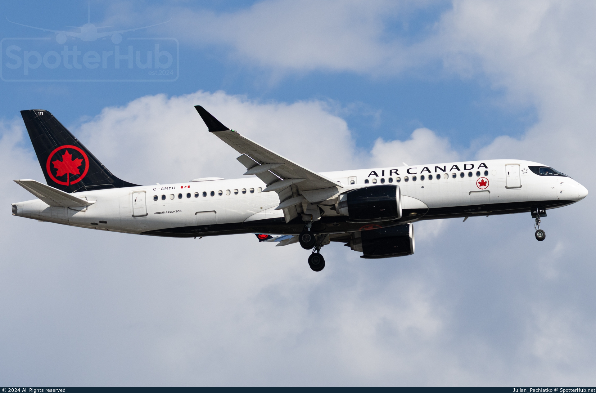 Photo of C-GMYU - Airbus A220-300 operated by Air Canada