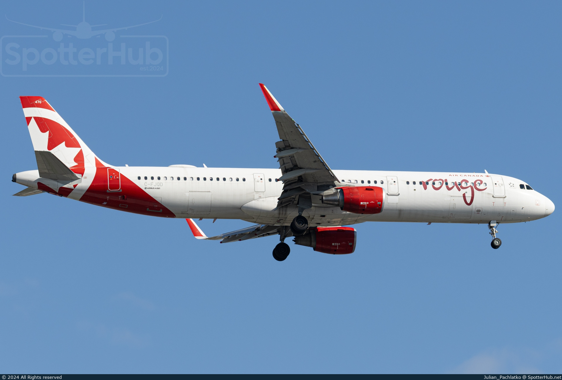 Photo of C-FJQD - Airbus A321-211 operated by Air Canada Rouge