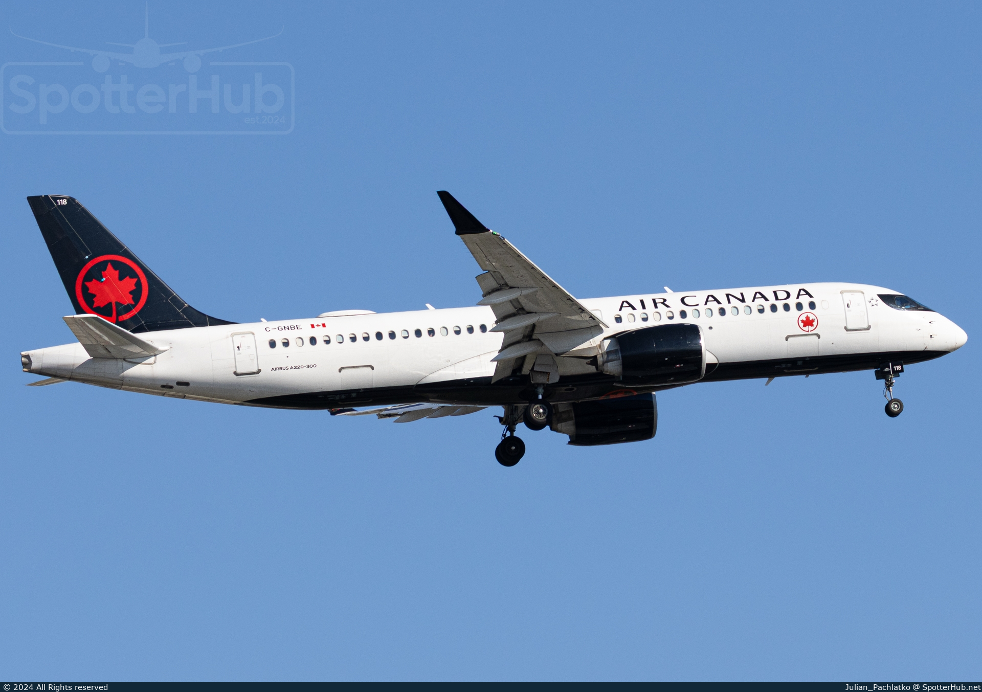 Photo of C-GNBE - Airbus A220-300 operated by Air Canada
