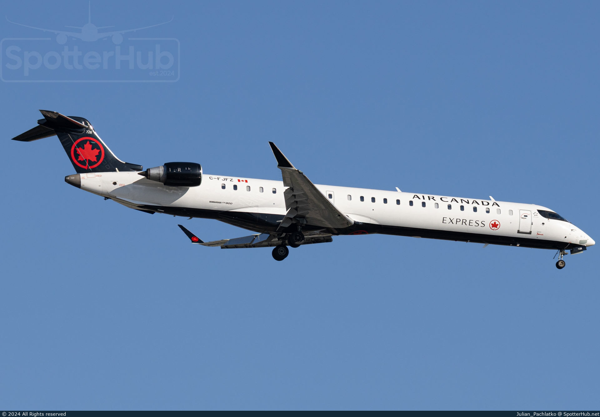 Photo of C-FJFZ - Bombardier CRJ-900LR operated by Air Canada Express (opb Jazz Air)