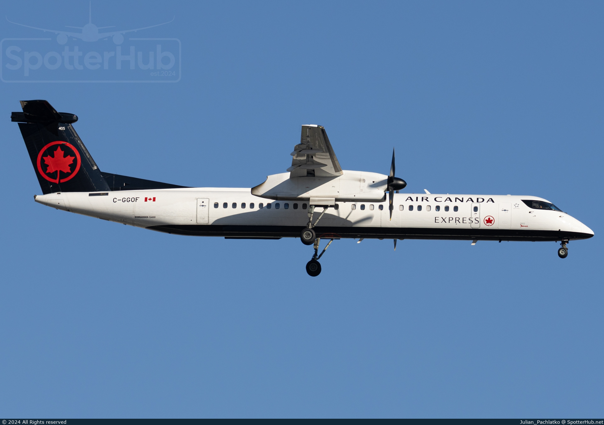 Photo of C-GGOF - Bombardier DHC-8-402 Dash 8 Q400 operated by Air Canada Express (opb Jazz Air)