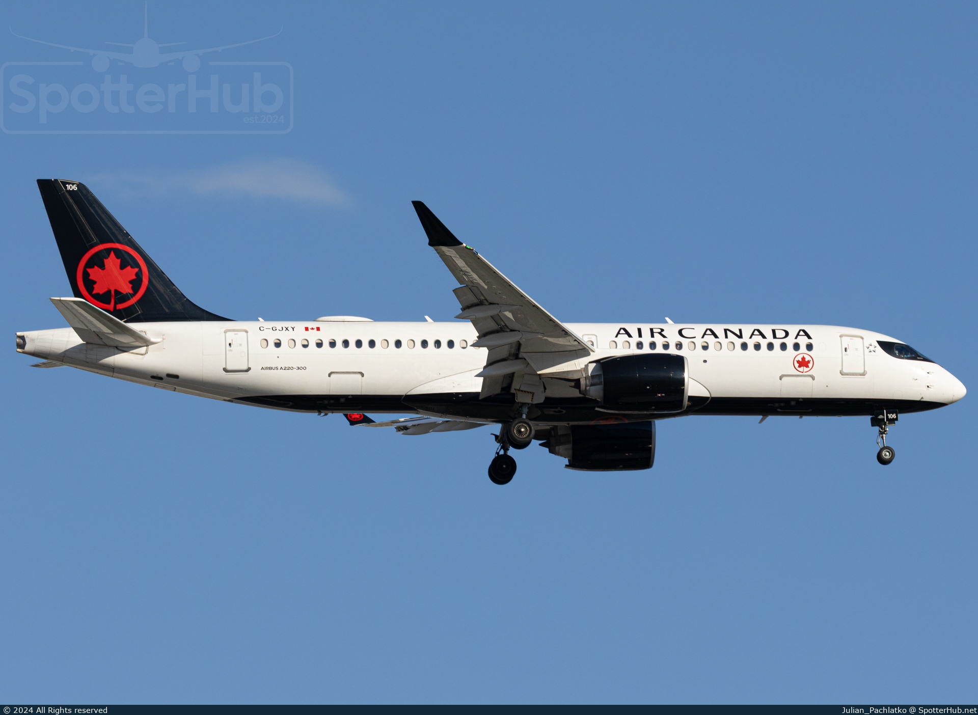 Photo of C-GJXY - Airbus A220-300 operated by Air Canada
