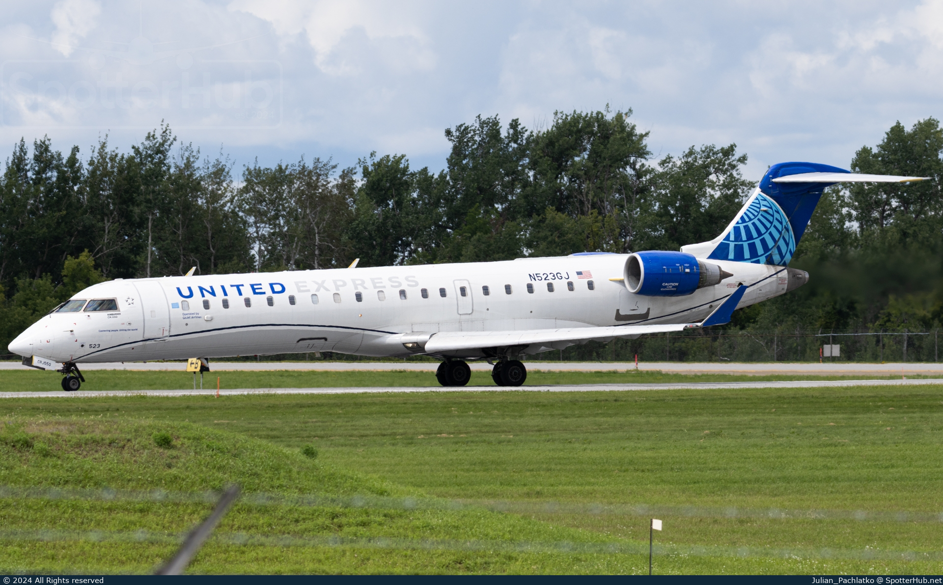 Photo of N523GJ - Bombardier CRJ-550 operated by United Express (opb GoJet Airlines)