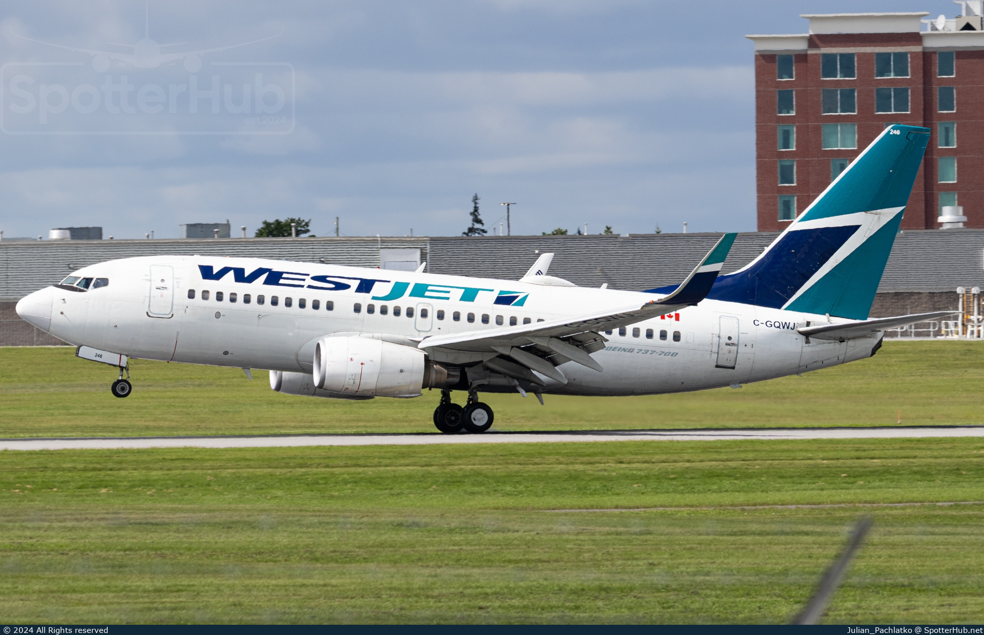 Photo of C-GQWJ - Boeing 737-7CT operated by WestJet Airlines