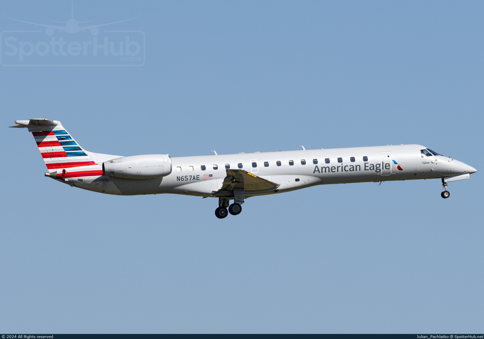 Photo of N657AE - Embraer ERJ-145LR operated by American Eagle (opb Piedmont Airlines)