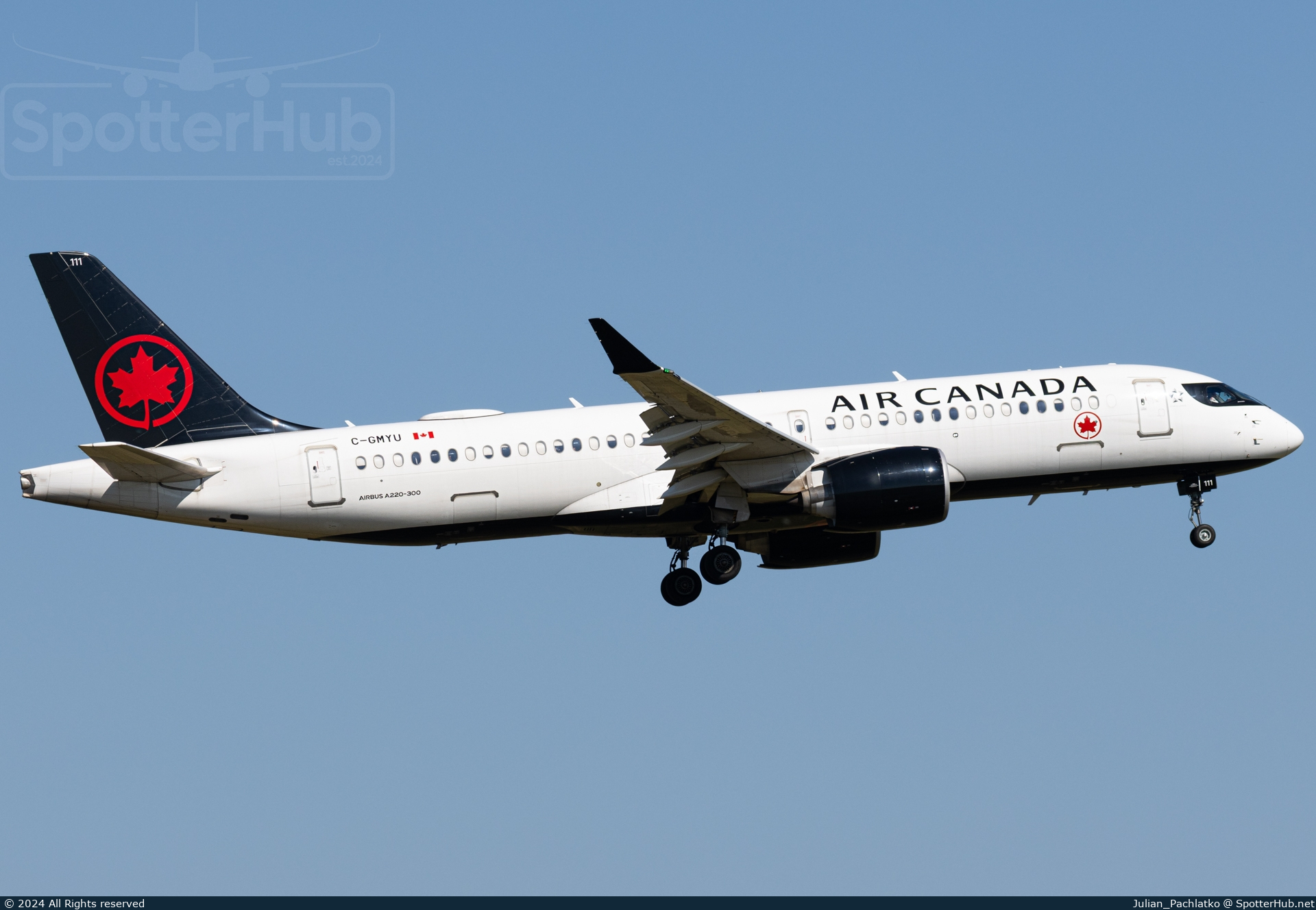 Photo of C-GMYU - Airbus A220-300 operated by Air Canada