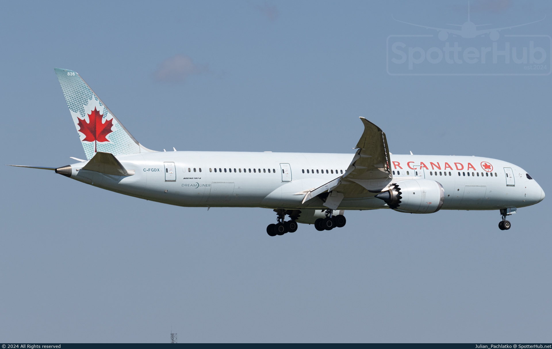 Photo of C-FGDX - Boeing 787-9 Dreamliner operated by Air Canada
