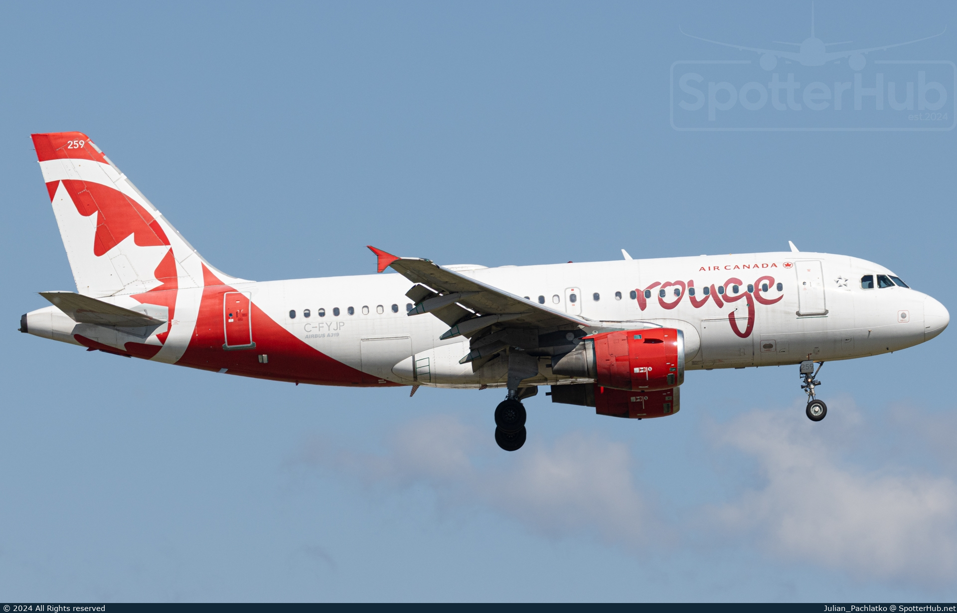 Photo of C-FYJP - Airbus A319-114 operated by Air Canada Rouge