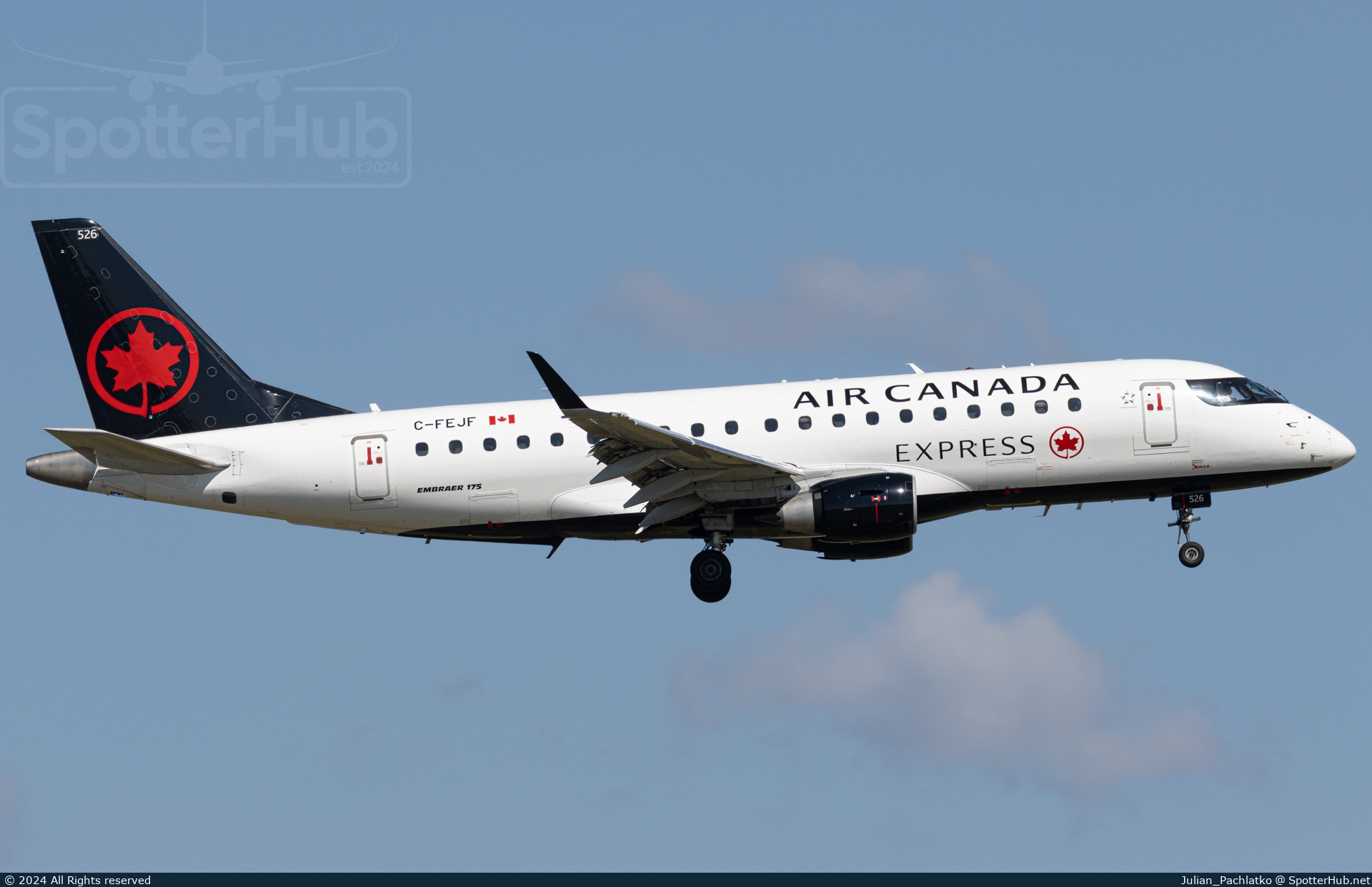 Photo of C-FEJF - Embraer ERJ-175SU operated by Air Canada Express (opb Jazz Air)