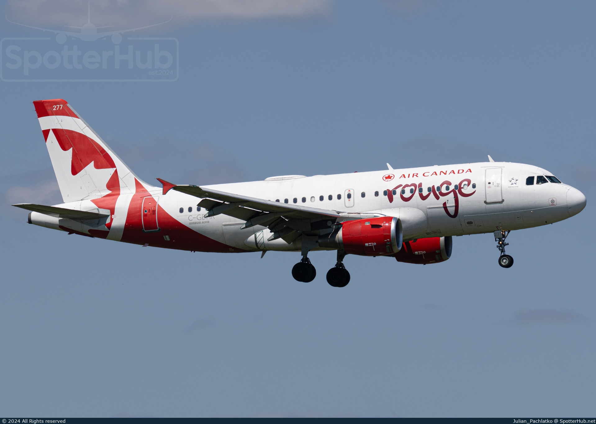 Photo of C-GBHR - Airbus A319-114 operated by Air Canada Rouge