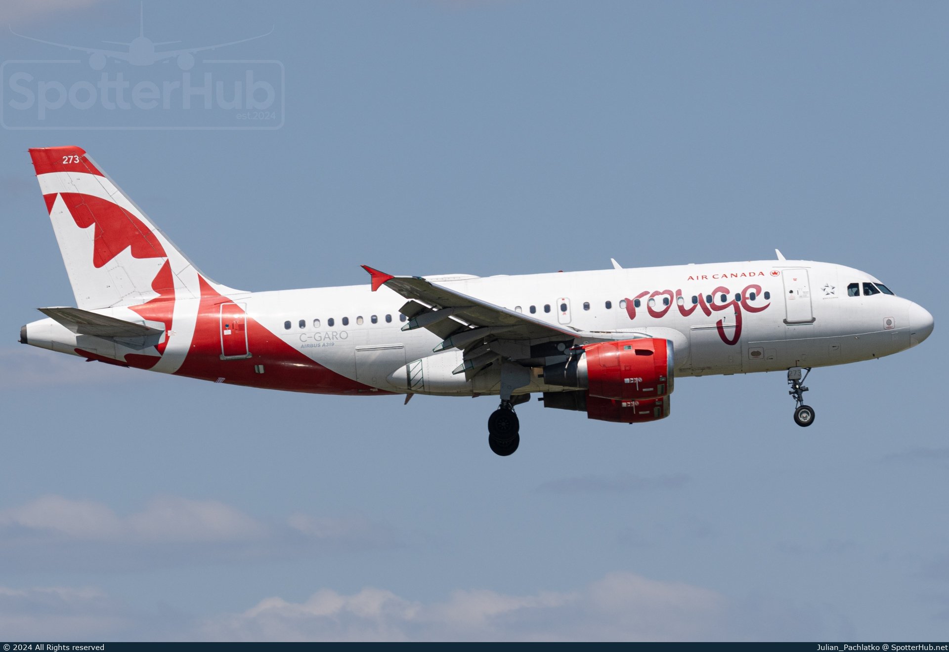 Photo of C-GARO - Airbus A319-114 operated by Air Canada Rouge