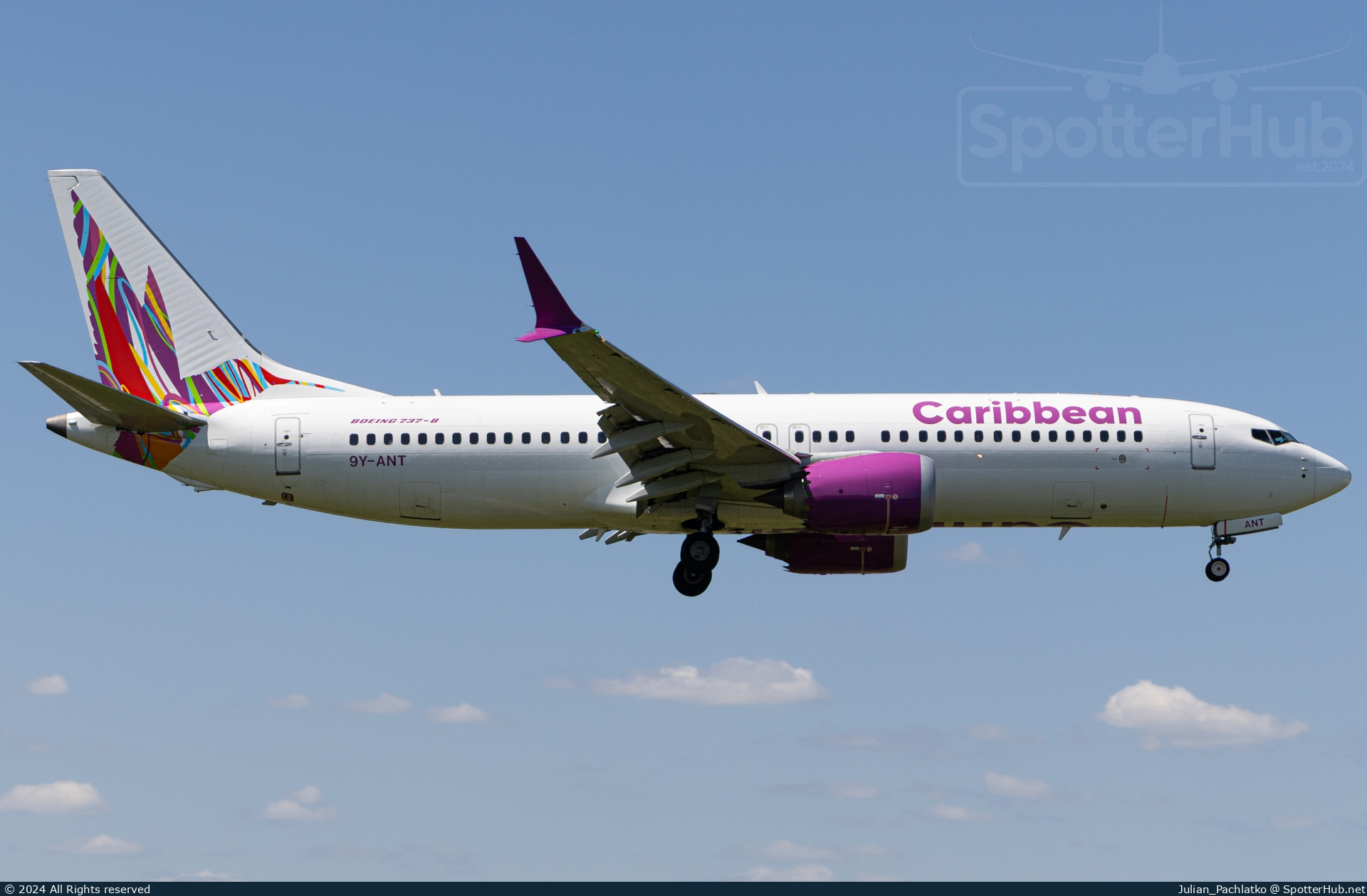 Photo of 9Y-ANT - Boeing 737 MAX 8 operated by Caribbean Airlines