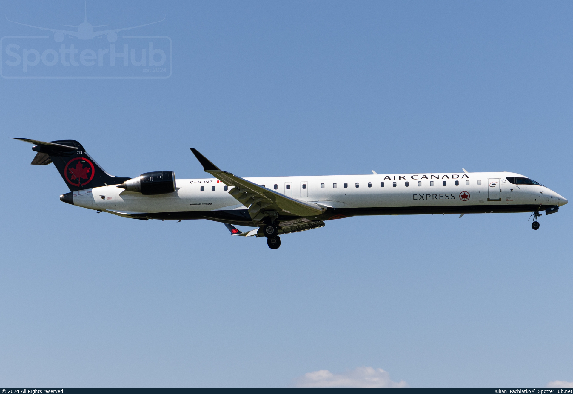 Photo of C-GJNZ - Bombardier CRJ-900LR operated by Air Canada Express (opb Jazz Air)