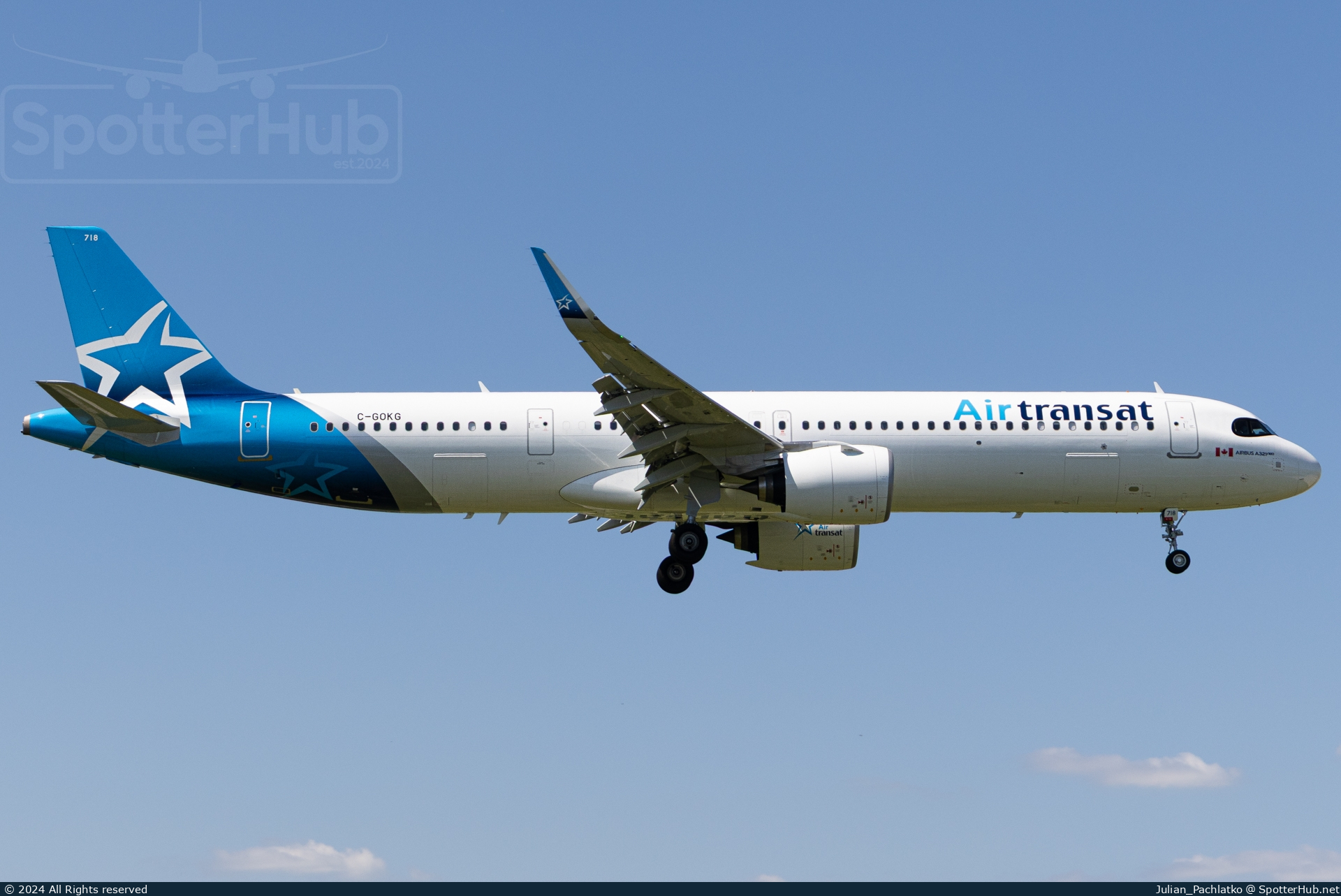Photo of C-GOKG - Airbus A321-271NX operated by Air Transat