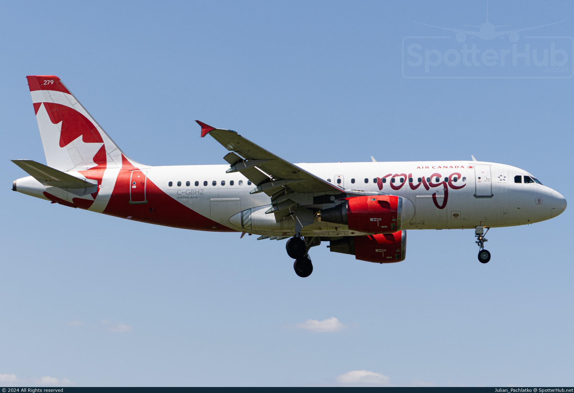 Photo of C-GBHZ - Airbus A319-114 operated by Air Canada Rouge