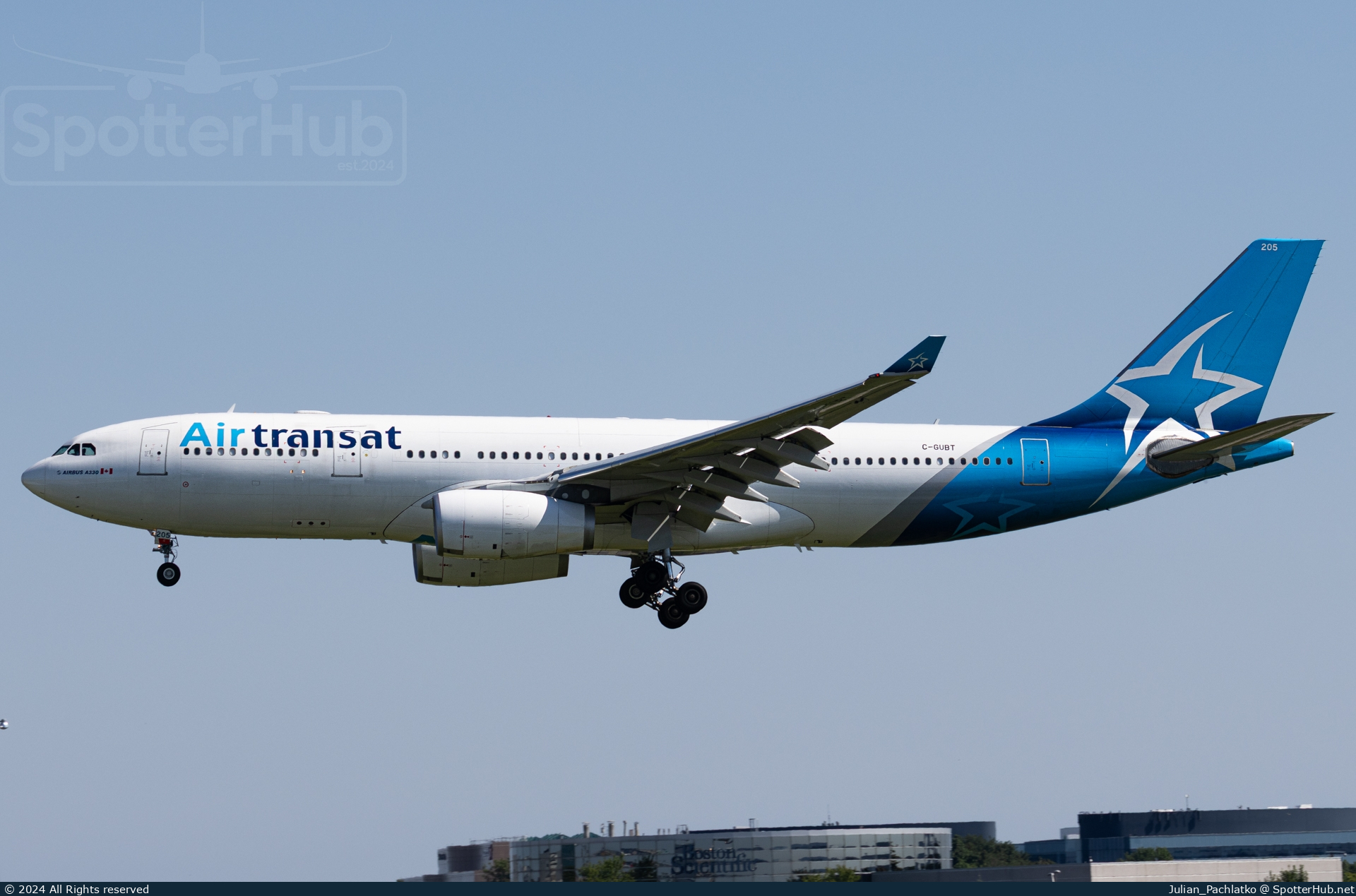 Photo of C-GUBT - Airbus A330-243 operated by Air Transat