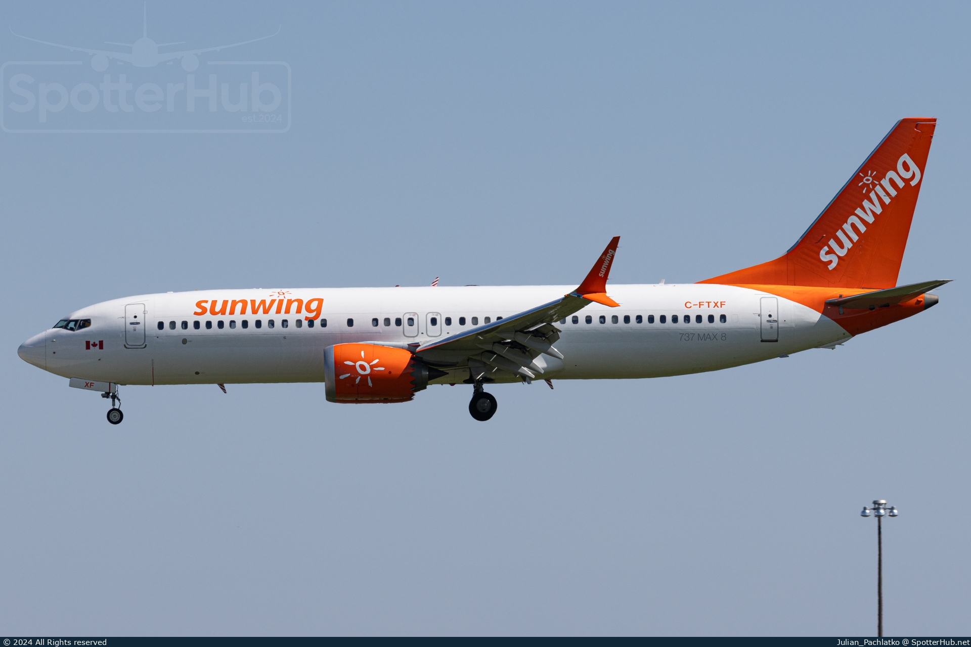 Photo of C-FTXF - Boeing 737 MAX 8 operated by Sunwing Airlines