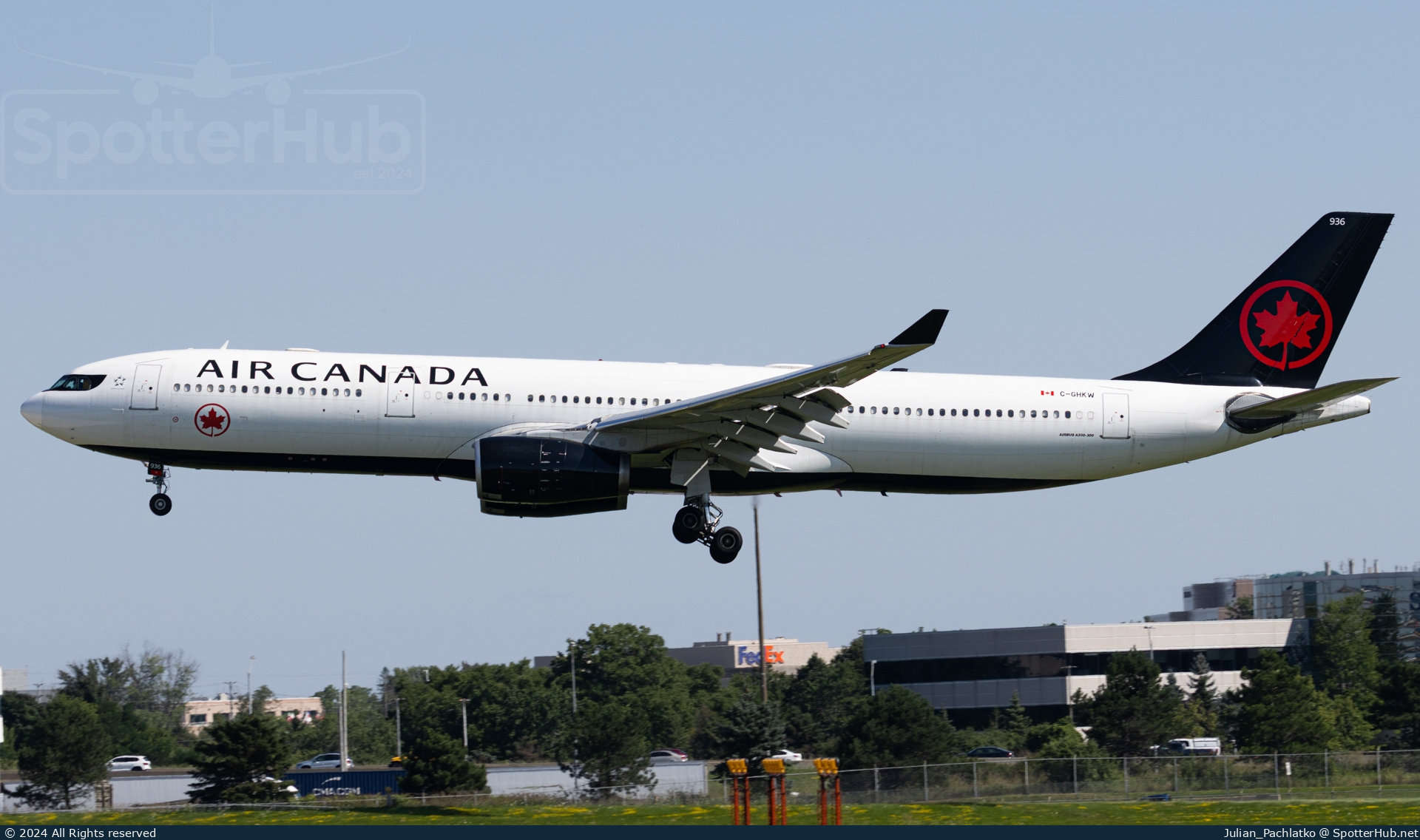 Photo of C-GHKW - Airbus A330-343 operated by Air Canada