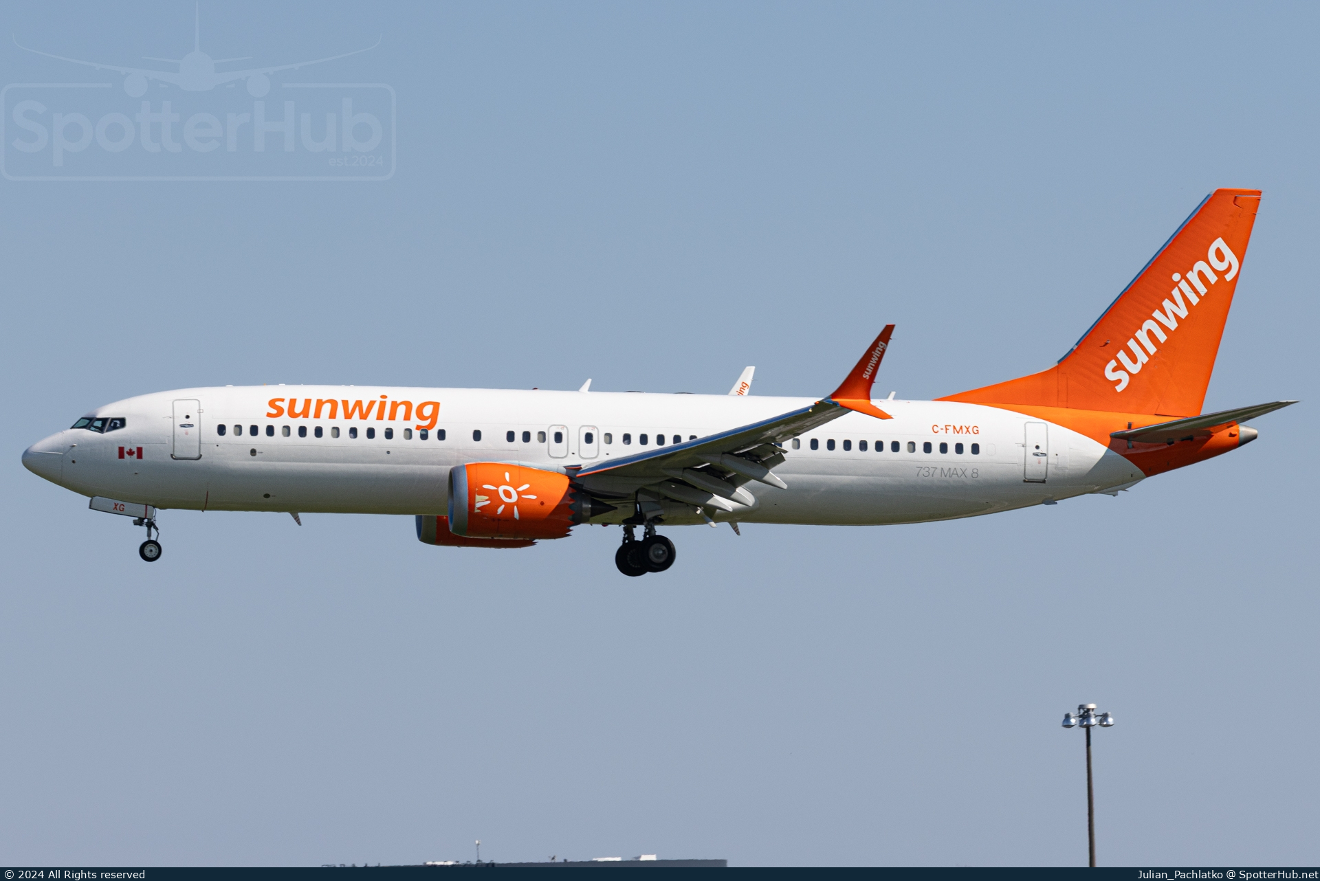 Photo of C-FMXG - Boeing 737 MAX 8 operated by Sunwing Airlines