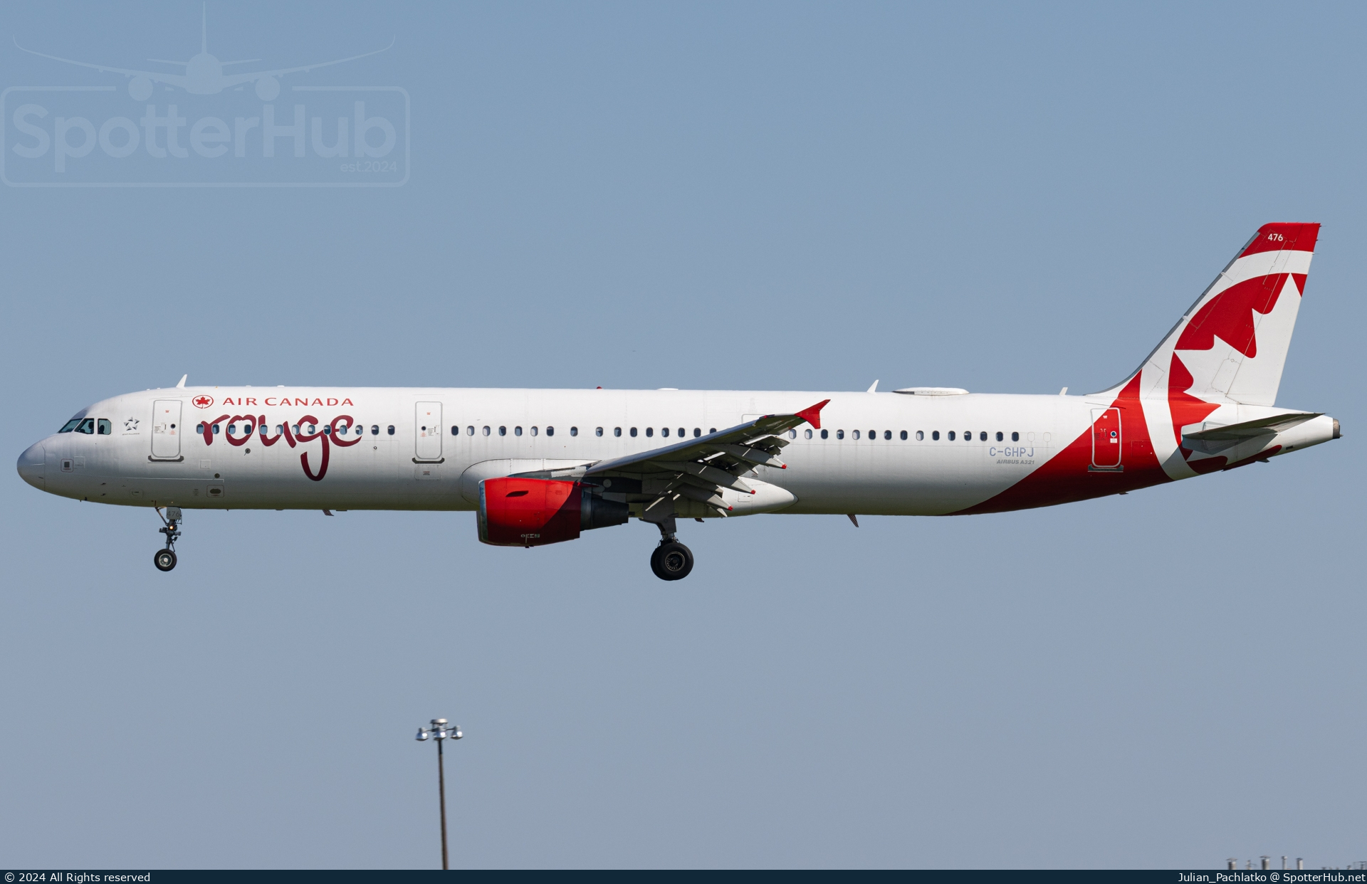 Photo of C-GHPJ - Airbus A321-211 operated by Air Canada Rouge