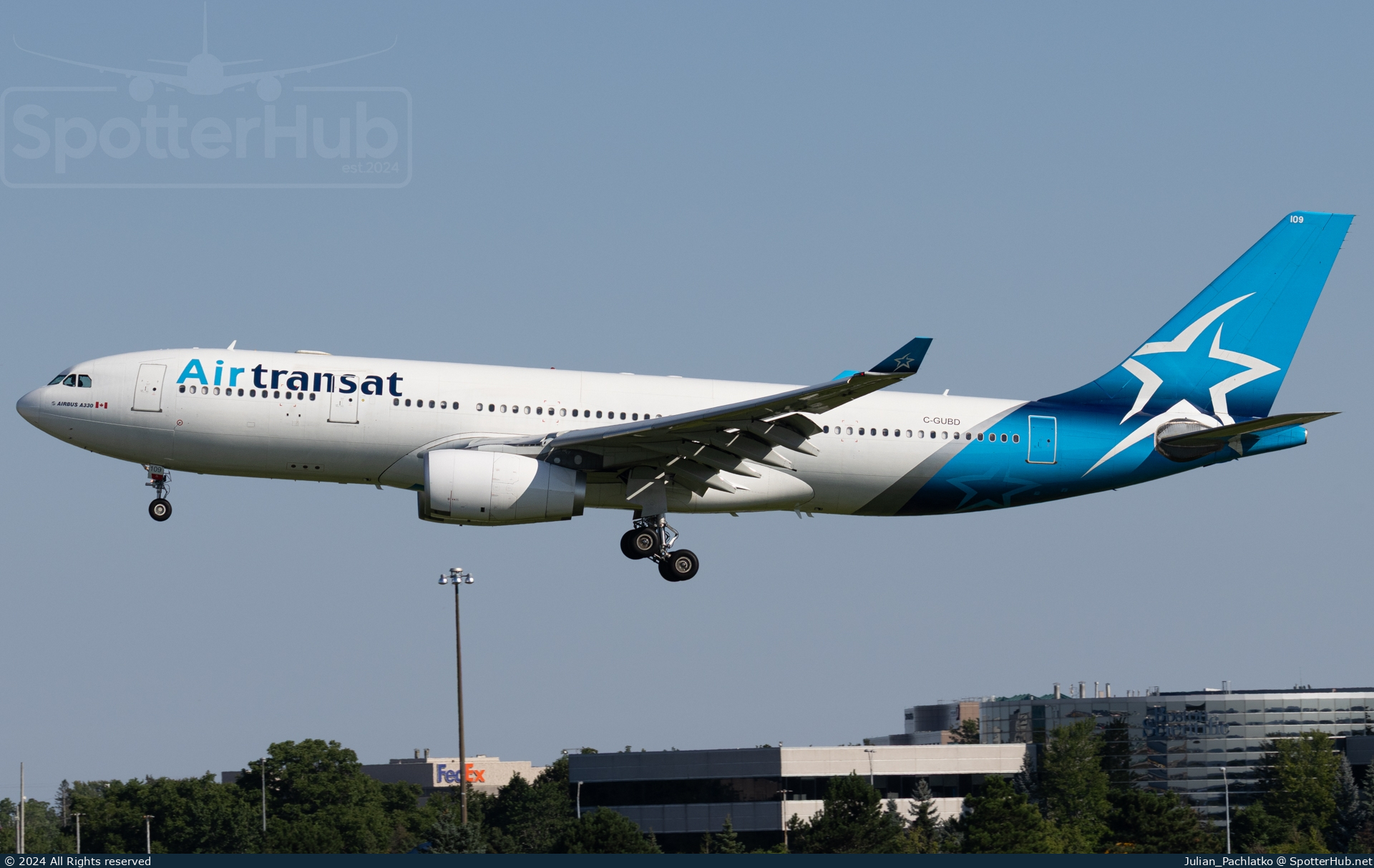 Photo of C-GUBD - Airbus A330-243 operated by Air Transat