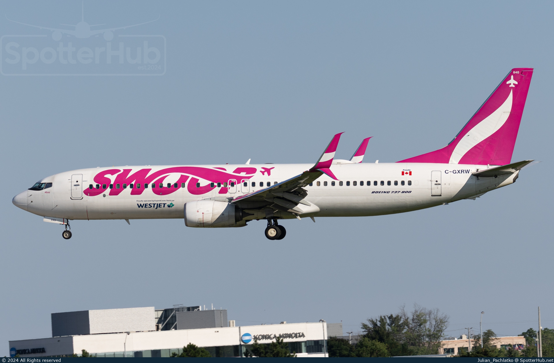 Photo of C-GXRW - Boeing 737-8CT operated by WestJet Airlines
