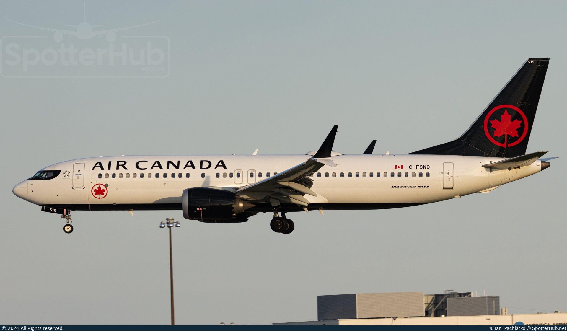 Photo of C-FSNQ - Boeing 737 MAX 8 operated by Air Canada