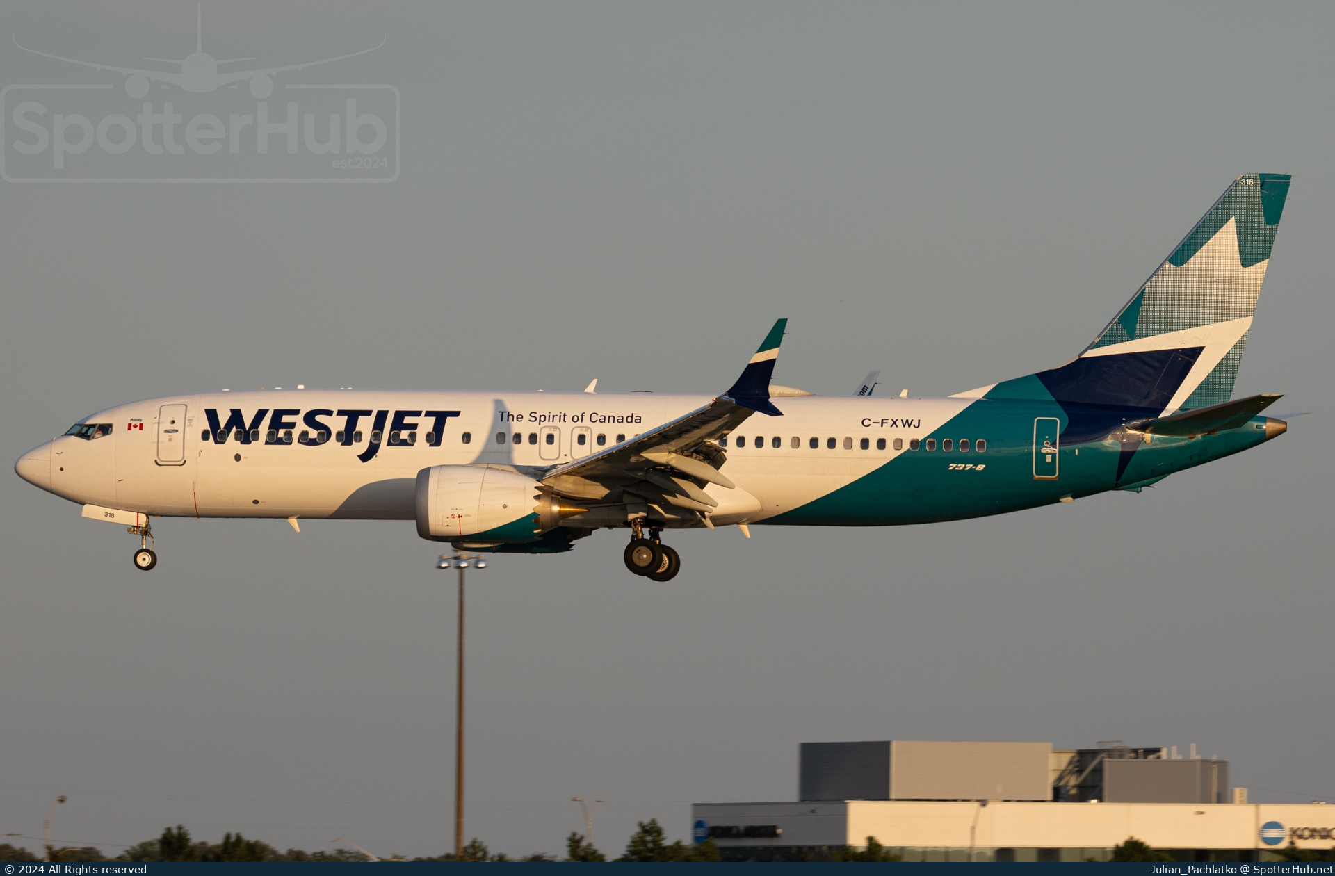 Photo of C-FXWJ - Boeing 737 MAX 8 operated by WestJet Airlines