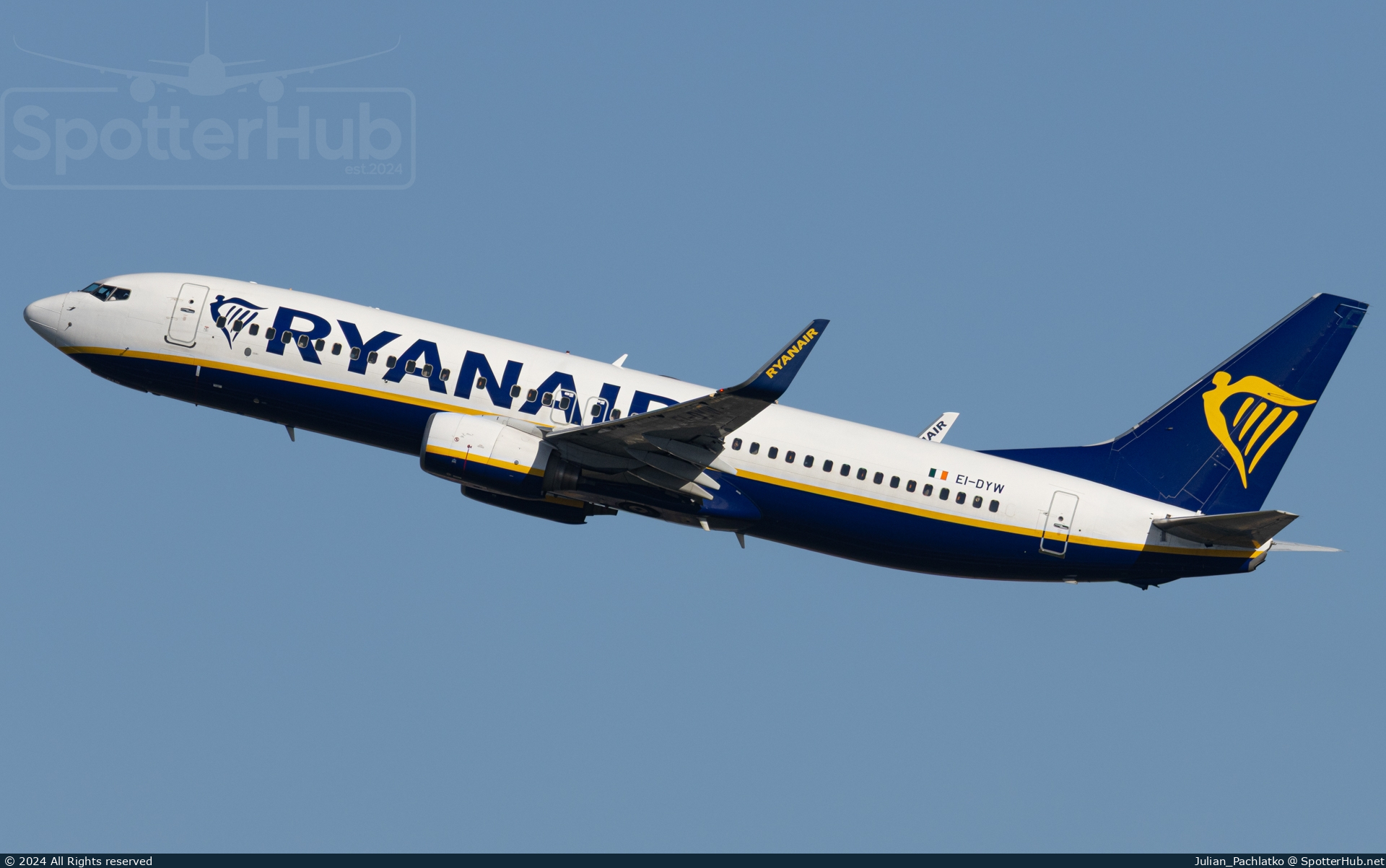 Photo of EI-DYW - Boeing 737-8AS operated by Ryanair