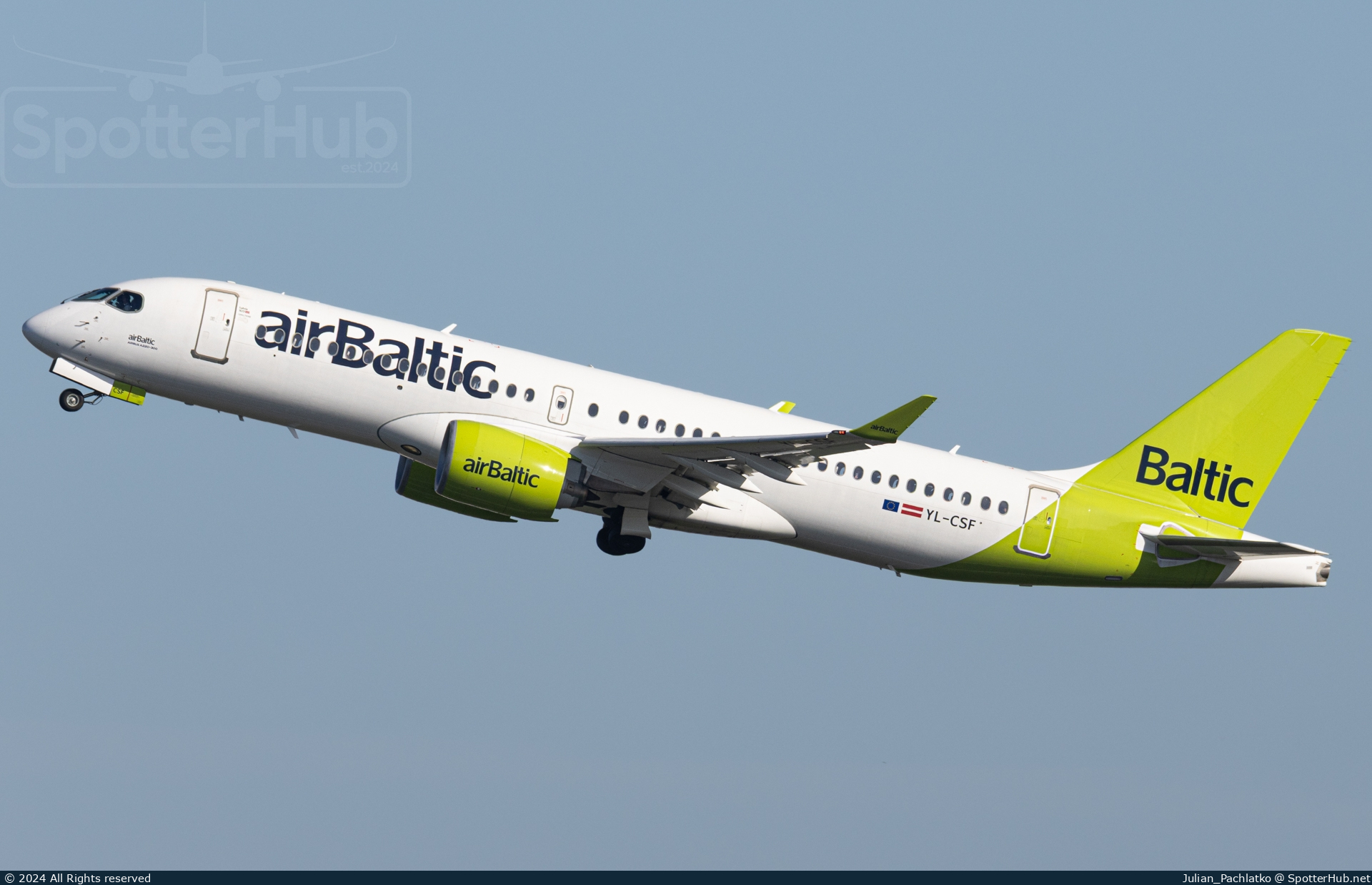 Photo of YL-CSF - Airbus A220-300 operated by airBaltic