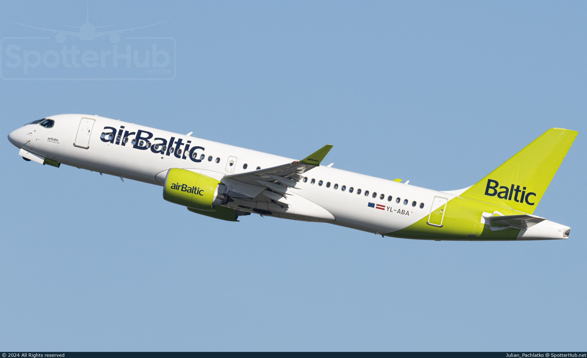 Photo of YL-ABA - Airbus A220-300 operated by airBaltic