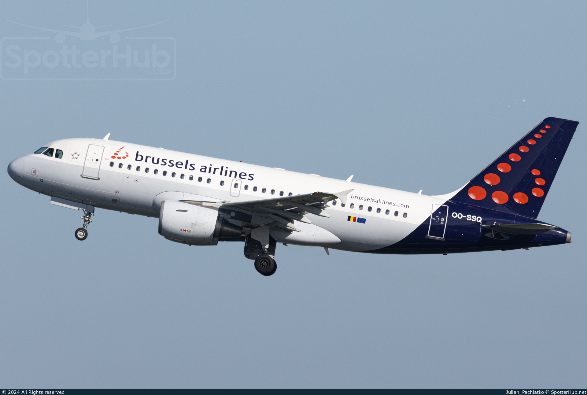 Photo of OO-SSQ - Airbus A319-112 operated by Brussels Airlines