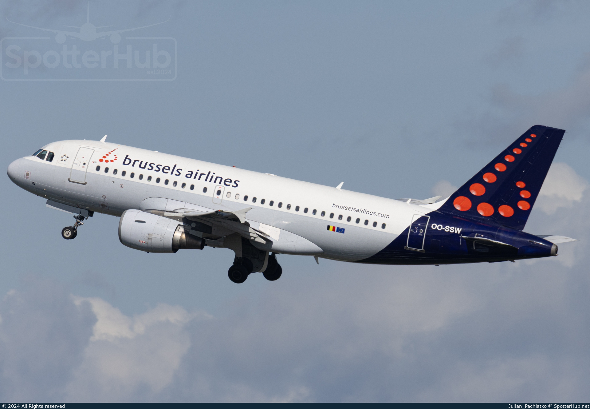 Photo of OO-SSW - Airbus A319-111 operated by Brussels Airlines