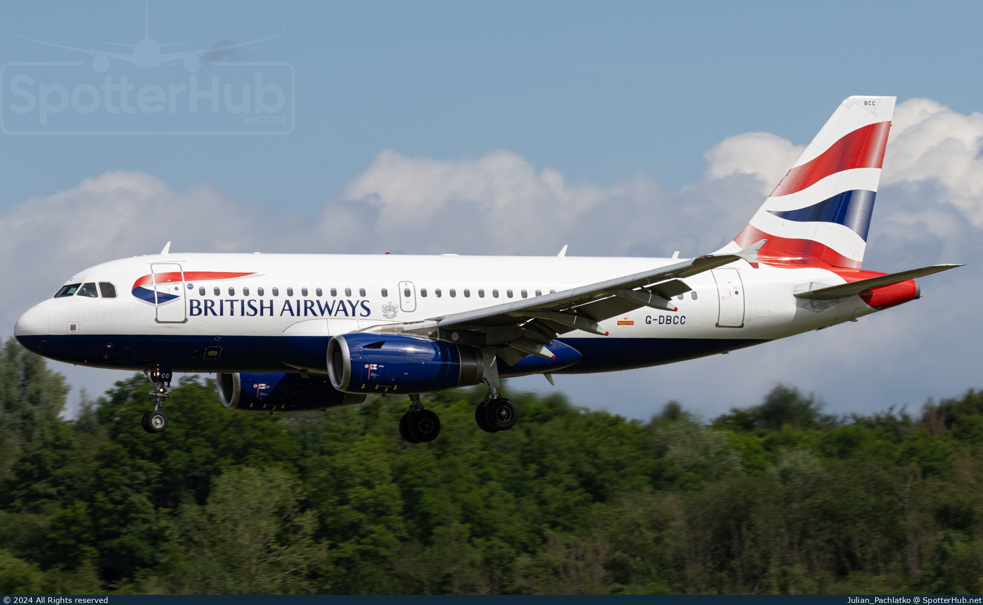 Photo of G-DBCC - Airbus A319-131 operated by British Airways
