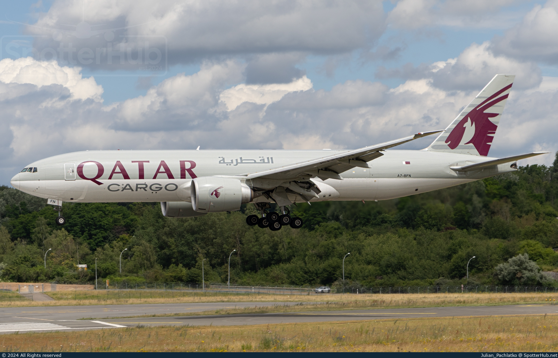 Photo of A7-BFN - Boeing 777-FDZ operated by Qatar Airways Cargo