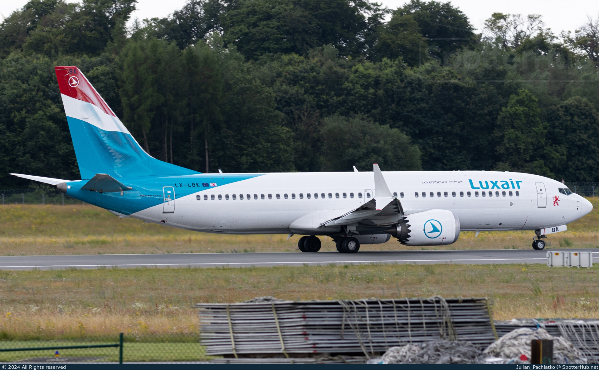 Photo of LX-LBK - Boeing 737 MAX 8 operated by Luxair