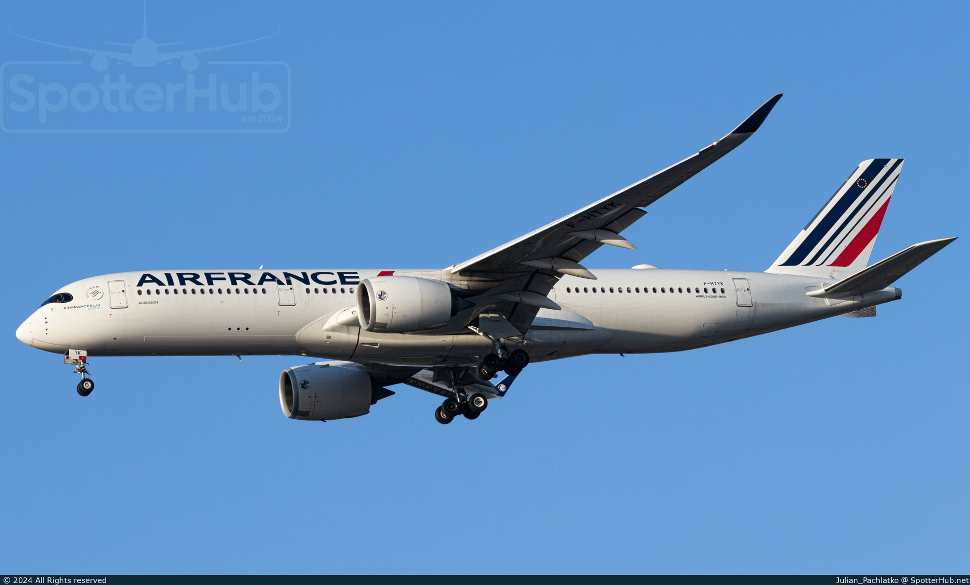 Photo of F-HTYK - Airbus A350-941 operated by Air France