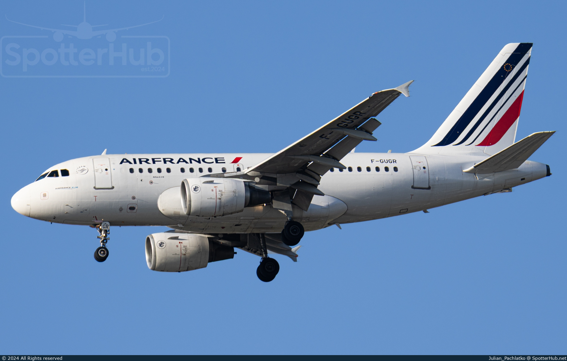 Photo of F-GUGR - Airbus A318-111 operated by Air France